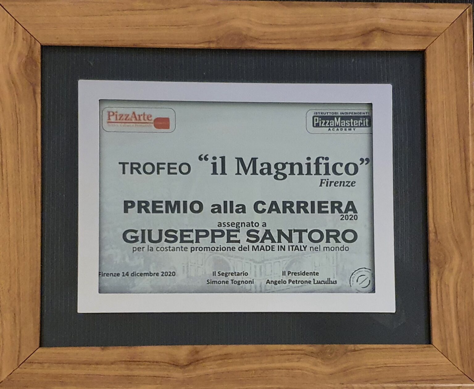 Trofeo “il Magnifico”, a Giuseppe Santoro il premio alla carriera