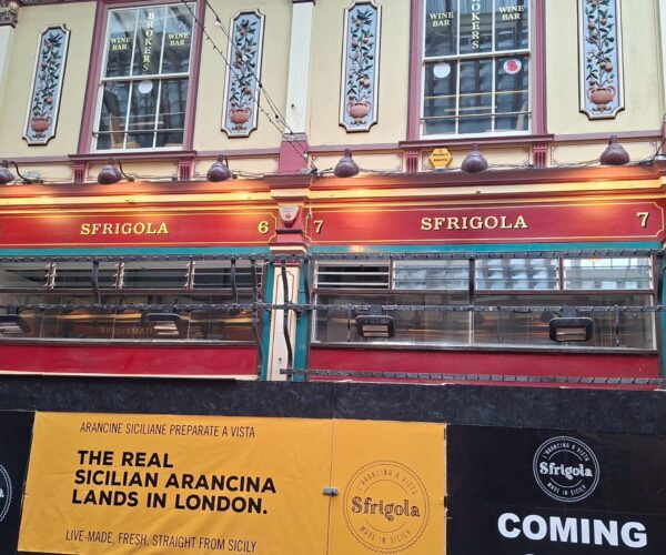 Da Palermo a Londra. L’arancina di Sfrigola al Leadenhall Market